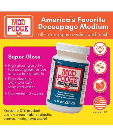 Mod Podge Super Thick Gloss (8 oz) - CS11297 | High Gloss Finish for Crafts & DIY Projects - Buy Online on GoSupps.com