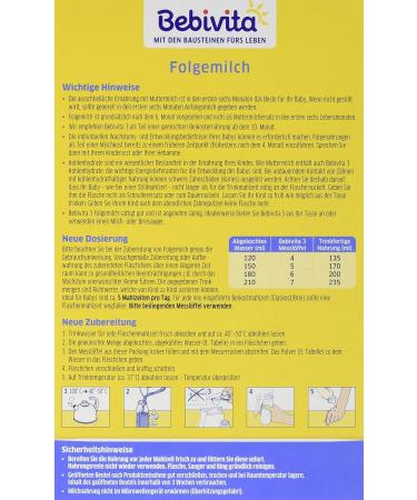 Bebivita Milk Formula 3 - Follow-On Milk (4 x 500g) for Infants | Buy Internationally - Buy Online on GoSupps.com