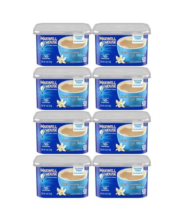 Maxwell House International Cafe French Vanilla Sugar Free (8 pack) French Vanilla 4 Ounce (Pack of 8)