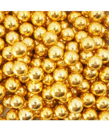 EinsSein 0.35kg Crispy chocolate Dragees wedding large shiny gold - ca.1.8 cm pearls - dragees baptism communion almonds party - Buy Online on GoSupps.com