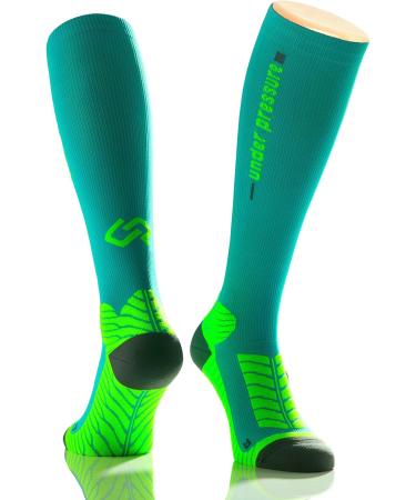 Runattack High-Performance Sport Compression Stockings - 18-21mmHg Size 39-42 Petrol | International Shipping Available - Buy Online on GoSupps.com