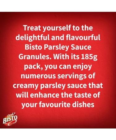 Bisto Creamy Parsley Sauce Mix 185g Drum - Deliciously Rich Flavor (Pack of 1) - Buy Online on GoSupps.com