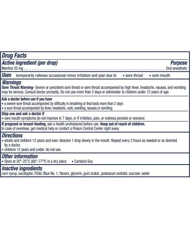 VapoCOOL Severe Medicated Drops - Menthol Soothes Sore Throat Pain - Winterfrost Flavor - 225 Drops - Buy Online on GoSupps.com