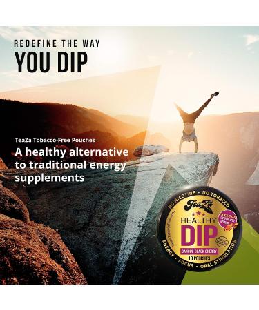 Teaza Herbal Energy Pouch Mixed 4 Pucks Banging Black Cherry Tobacco Replacement - Buy Online on GoSupps.com