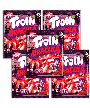 Trolli Lot of 5 Dracula Trolls 5 x 150 g