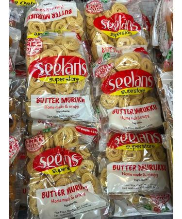 Seelans Butter Murukku 150G | Indian Butter Snacks | Ready to Eat | Classic Snacks | Savory Snacks | Indian Origin | Each 150G | Pack Of 2 - Buy Online on GoSupps.com
