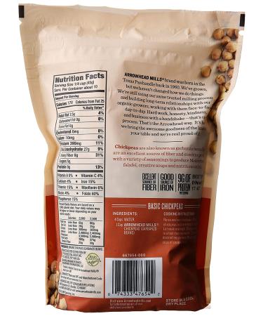 Arrowhead Mills Organic Chickpeas 16 oz - Pack of 1 | 100% USDA Certified | Non-GMO | Rich in Protein and Fiber - Buy Online on GoSupps.com
