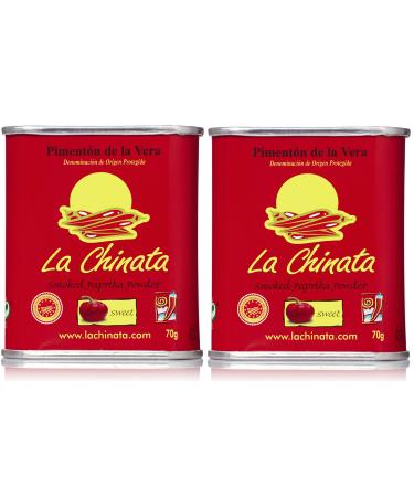 LA CHINATA - Paprika Fum - DOP - Sans Gluten (Doux 70 g Bo te X 2)