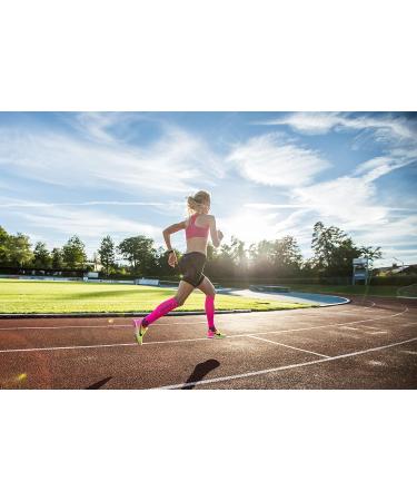 Runattack High-Performance Sport Compression Stockings 18-21mmHg - Neon Pink Size 43-46 (Calf 32-44cm) | International Shipping - Buy Online on GoSupps.com