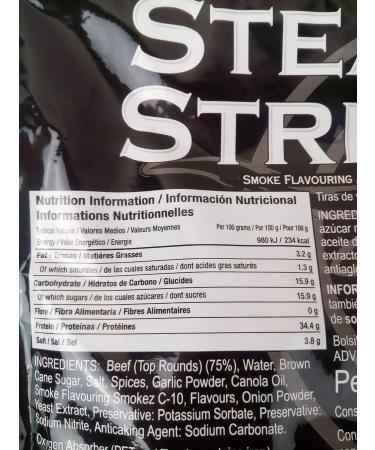 Kirkland Signature Extra Thick Cut Beef Steak Strips 300g - Premium Cured & Dried - Buy Online on GoSupps.com