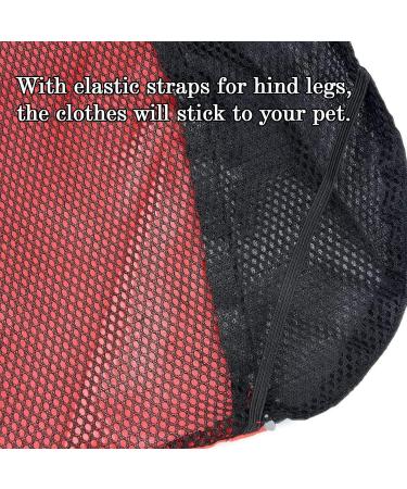 Zweitea Waterproof Raincoat for Medium & Large Dogs - Reflective Windproof Mesh Lining | Red 3XL - Perfect Outdoor & Hiking Clothing for Wet Days - Buy Online on GoSupps.com