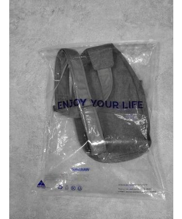 WATERFLY Anti-Theft Sling Bag for Men & Women - Multipurpose Gray Chest Bag Hippie Crossbody Daypack - Buy Online on GoSupps.com