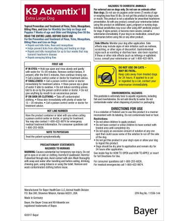K9 Advantix II Flea and Tick Prevention for Extra-Large Dogs 4-Pack | Over 55 lbs - Buy Online on GoSupps.com