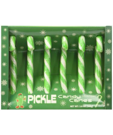 Fancy Pickle flavored Candy Canes, 3.8 OZ
