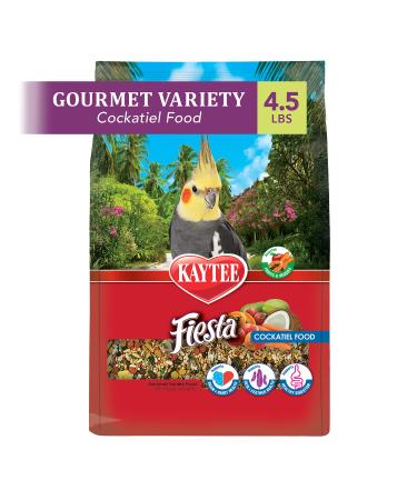 Kaytee Fiesta Cockatiel Food 4.5 Pound (Pack of 1) - Buy Online on GoSupps.com