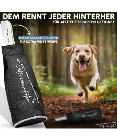 Ostfriesenpfoten Durable Dog Feed Bag Enno | Metal-Free | Black | Size L | Washable & Ideal for All Breeds | Includes Agility Training eBook - Buy Online on GoSupps.com