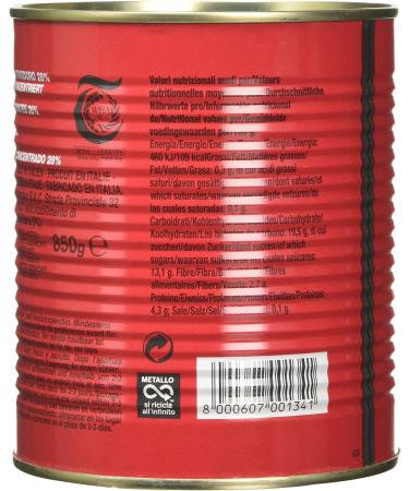  De Rica DE RICA - Tomato puree pack of 12 (12 x 850 g) - Buy Online on GoSupps.com