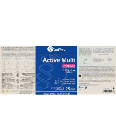CanPrev Active Multi Drink Mix | 219g Powder | 25 Essential Vitamins And Minerals | Bioactive B Vitamins And Fully Chelated Minerals - Buy Online on GoSupps.com