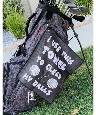 SHANKITGOLF Funny Golf Towel with Clip - Perfect Golf Gift for Him - Funny Golf Lover Gift - Birthday Gifts for Golf Fan - Buy Online on GoSupps.com