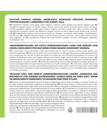  Alpi Nature Alpi Nature Pasta Spice Mix 200g Spices and Herbs for Pasta Italian Herbs for Spaghetti - Buy Online on GoSupps.com