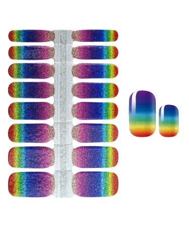 SILPECWEE Gradient Nail Polish Strips - 5 Sheets Self Adhesive Stickers & 1pc Nail File - Buy Online on GoSupps.com