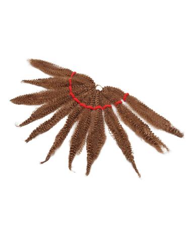 SEGO 3 Packs Afro Crochet Braids - Kinky Curly Hair Bulk Extensions in Light Brown | Marlybob Crochet Hair for Volume & Style - Buy Online on GoSupps.com