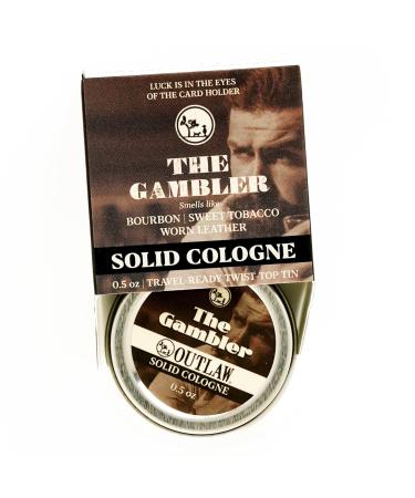 The Gambler Bourbon-Inspired Solid Cologne - Whiskey Old-fashioned Tobacco and a Hint of Leather in a Pocket-Sized Tin - Men s or Women s Cologne - Outlaw Bourbon Tobacco Leather