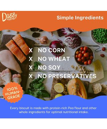 Doggy Delirious All-Natural Crunchy Dog Treats - Grain-Free, Human-Grade, Non-GMO, Peanut Butter Snacks for All Breeds - Buy Online on GoSupps.com