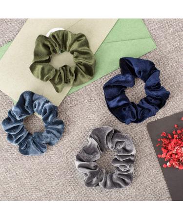 Whaline Velvet Hair Scrunchies - 20 Colors Elastic Hair Bands for Girls and Women - Buy Online on GoSupps.com