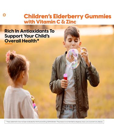 Doctor's Best Kids Elderberry Gummies - Vitamin C & Zinc, Berry Lemon Flavor, 60 Count - Buy Online on GoSupps.com