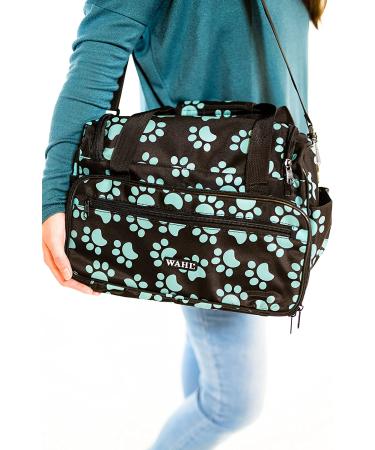 Wahl Professional Animal Turquoise Paw Print Travel and Tote Bag - Zippered Pet Travel Bag - Buy Online on GoSupps.com