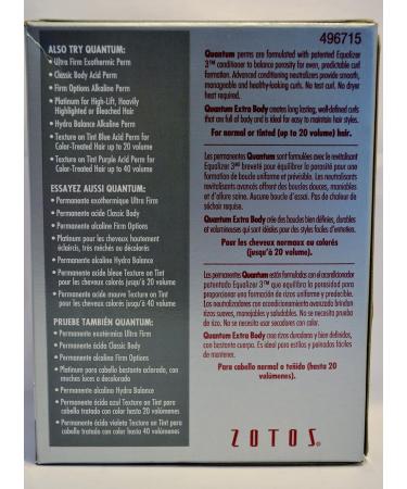 Quantum Extra Body Acid Perm for Normal or Tinted Hair - Pack of 3 - Buy Online on GoSupps.com