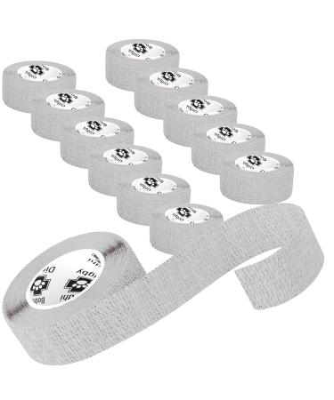 Bodhi & Digby Finger Bandage - 2.5 Centimetres Wide x 4.5 Metres Long. 12 Rolls of White Compression Bandage Tape. Great Medical Tape Physio Tape or Vet Wrap. White 2.5cm