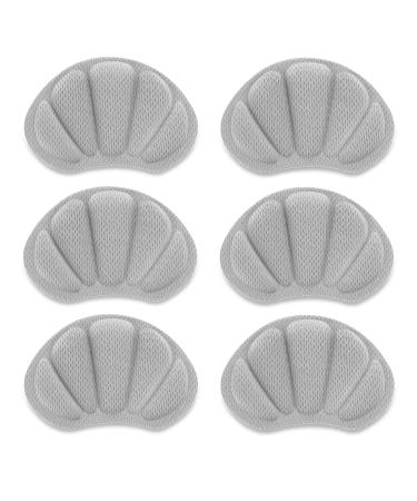 Sibba Shoe Inserts Heel Pads Sticker Blisters Protectors Grips 3 Pairs Comfort Sponge Cushion Pain Relief Non Slip Silicone Filler Fit Liners Insoles Foot Petals Back Sole Loose Boot Women