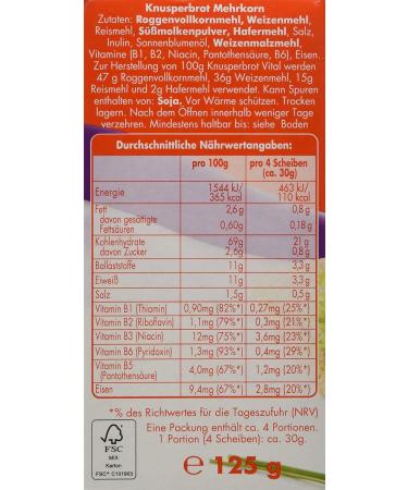 LEICHT&CROSS Crispy Bread Vital - Pack of 8 (8 x 125g) | Premium International Shipping - Buy Online on GoSupps.com