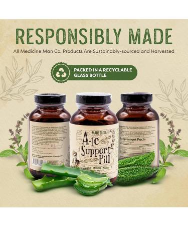 A-1C Support 120 Capsules | Natural Organic Formula with Bitter Melon Holy Basil & Aloe Vera | Non-GMO Herbal Supplement for Blood Sugar Balance - Buy Online on GoSupps.com