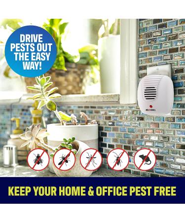 10-Pack Bell+Howell Ultrasonic Pest Repeller | Indoor Rodent & Mouse Repellent Plug-In for Home, Bedroom & Office | Chemical-Free Pest Control - Buy Online on GoSupps.com