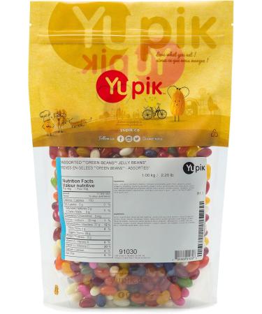 Yupik Assorted Green Beans Jelly Beans 1 kg Kosher Chewy Multicolored Natural Colors & Flavors Classic Candy Fun & Nostalgic Delicious Snacks Ideal for Gifting Baking Halloween & Holidays 1 kg (Pack of 1) - Buy Online on GoSupps.com