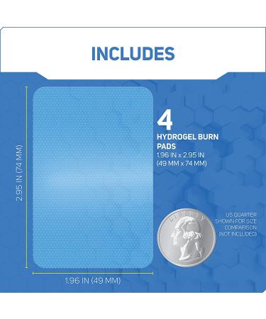 Care Science Hydrogel Sterile Burn Pads - 4 ct | Instant Cooling Relief for Minor Burns - Buy Online on GoSupps.com