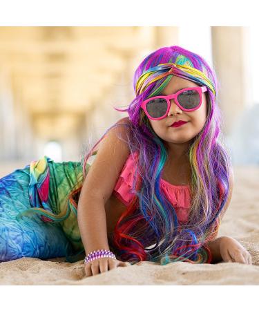 FROG SAC 6 PCS Mermaid Knotted Headbands for Girls - Kids Hair Accessory Set with Criss Cross Tie Dye Design - Perfect for Parties and Gifts! - Buy Online on GoSupps.com
