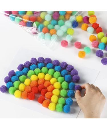 Mr. Pen - 250 Vibrant 1 Inch Pom Poms & 50 Googly Eyes for Crafts - Bulk Colored Puff Balls and Fuzzy Craft Balls - Buy Online on GoSupps.com
