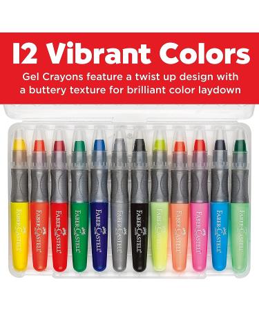 Faber-Castell Gel Crayons - 12 Vibrant Colors with Durable Storage Case - Buy Online on GoSupps.com