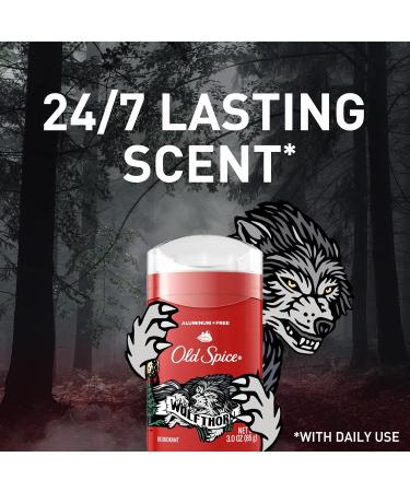 Old Spice Aluminum Free Deodorant for Men 24/7 Odor Protection 24/7 Freshness & Lasting Scent Wolfthorn Scent 3.0 oz (Pack of 3) Wolfthorn 3 Ounce (Pack of 3) - Buy Online on GoSupps.com