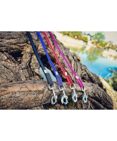 IDC Color & Gray Rubberized Leash - 20mm x 3m with Loop - Black-Grey | Durable & Stylish Pet Leash for International Shipping - Buy Online on GoSupps.com