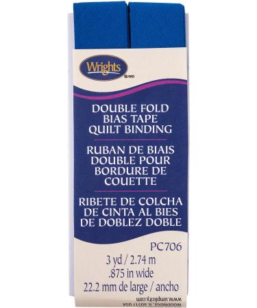 Wrights Snorkel Blue Double Fold Quilt Binding 7/8 X3yd