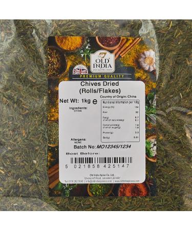 Old India Dried Chives (Rolls/Flakes) 1 Kg - Premium Quality Authentic Indian Spice - Buy Online on GoSupps.com