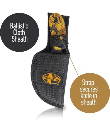 Mossberg Fixed Blade Skinning Knife with Gut-Hook for Hunters & Outdoors- All-in-One Tool - Buy Online on GoSupps.com