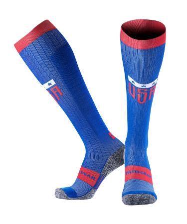 MudGear Premium Compression Socks - Special Edition - USA, Canada, and Race Editions - Run, Hike, Trail, Recovery Medium Usa Patriot Edition