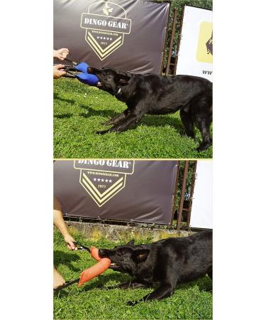 Dingo Gear Cotton Nylon Bite Sausage for Dog Training - 45x8 cm Dual Handles Red | IGP IPO Obedience & Protection Sport - Buy Online on GoSupps.com