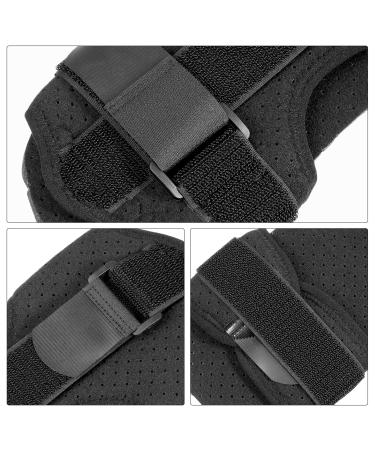 Adjustable Drop Foot Support & Plantar Sling Sleep Sock - Night Splint for Comfortable Sleeping - 40x26cm Black - Buy Online on GoSupps.com